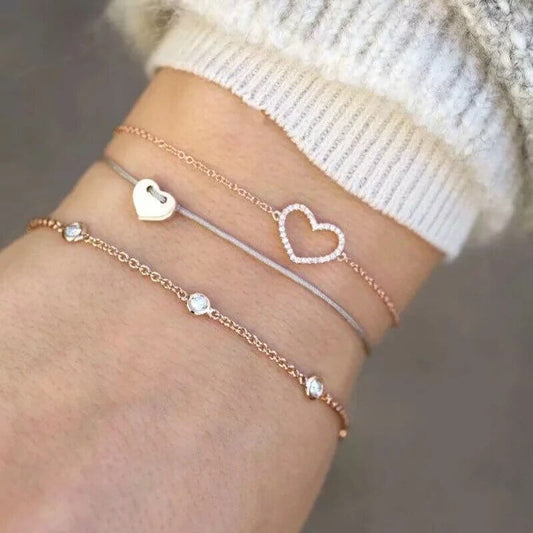 Hearts Full of Love Bracelet Set